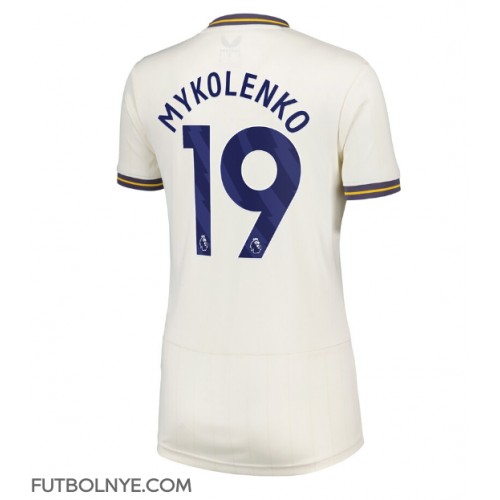 Camiseta Everton Vitaliy Mykolenko #19 Tercera Equipación para mujer 2024-25 manga corta